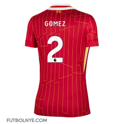 Camiseta Liverpool Joe Gomez #2 Primera Equipación para mujer 2024-25 manga corta